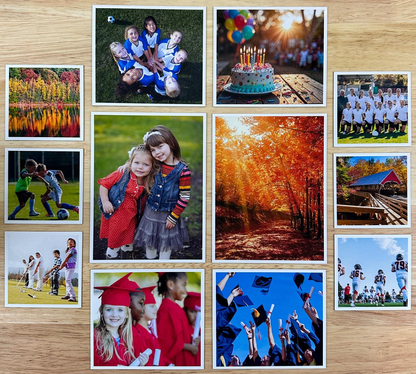 Memory Mix bundle  (12 custom photos in 3 magnet sizes!)